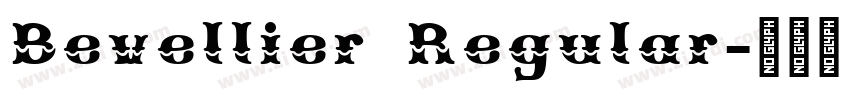 Bevellier Regular字体转换